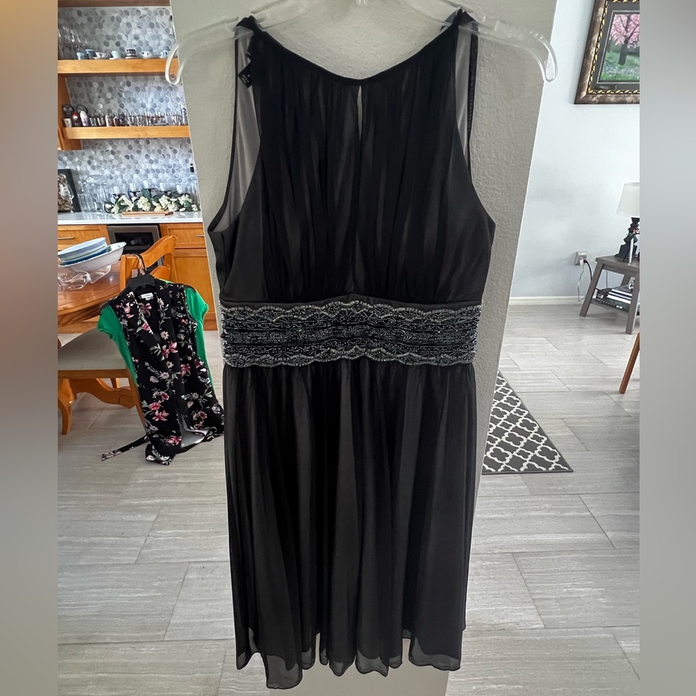 Dressbarn Black and Gray Dress
